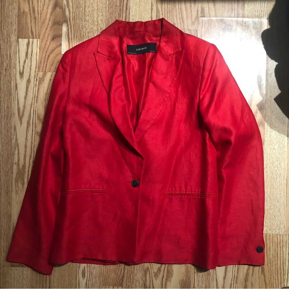 Zara Red Blazer